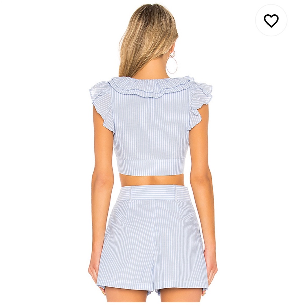 x REVOLVE Heni Top in Dusty Stripe Blue - Picture 3 of 5
